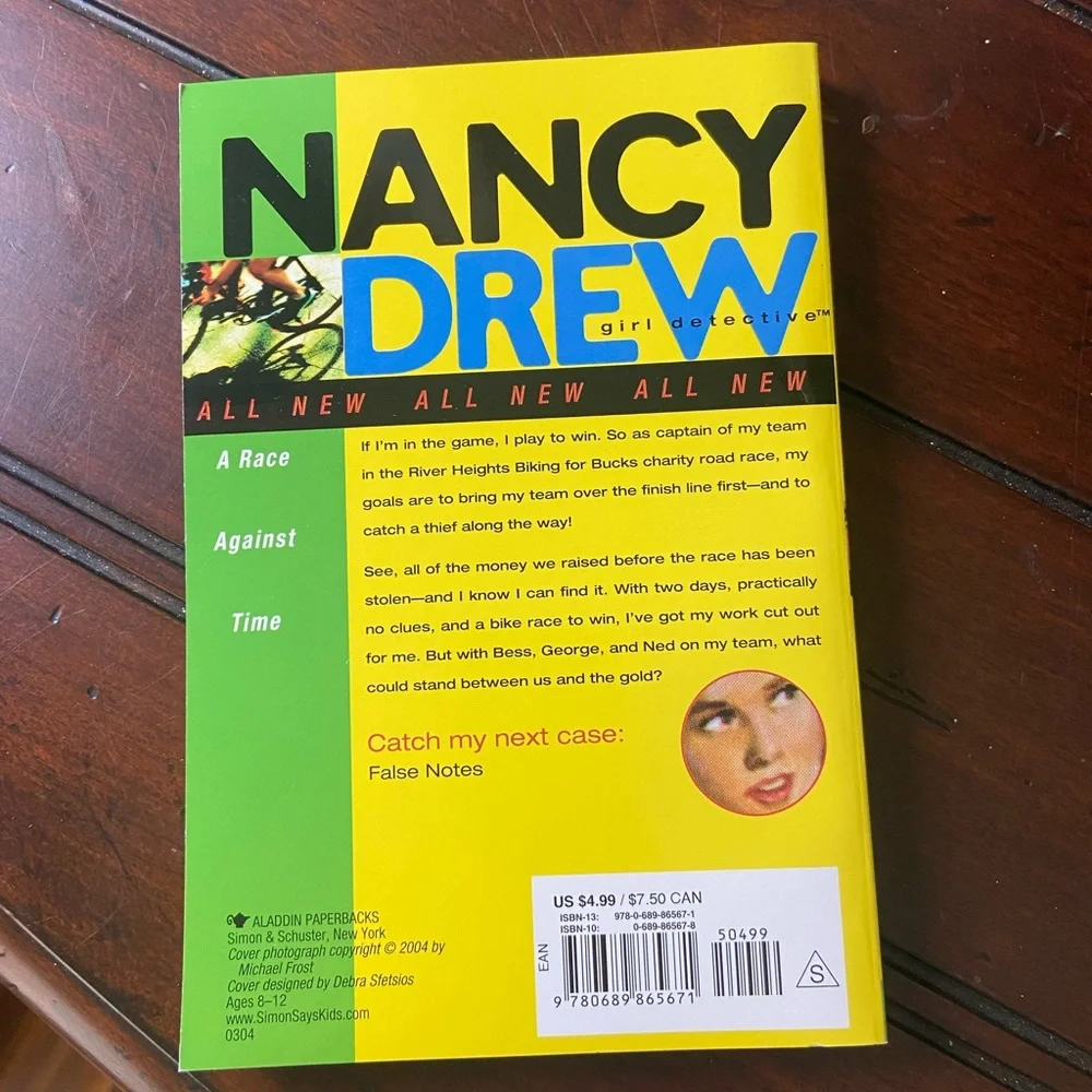FREE WITH PURCHASE Nancy Drew a Race Against Time